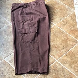 Brown cargo capris